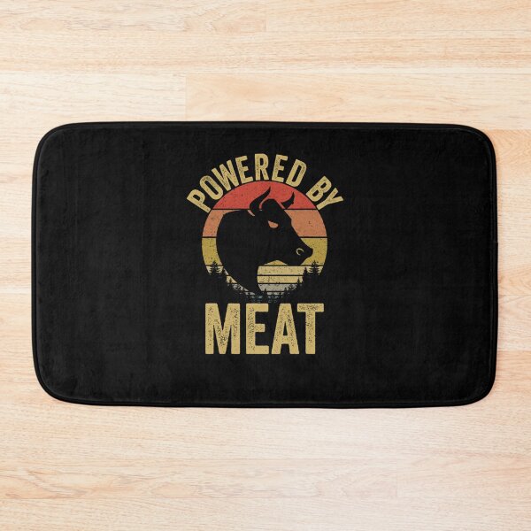 Item preview, Vintage Powered By Meat Carnivore Meat Eater designed and sold by AppBernard.