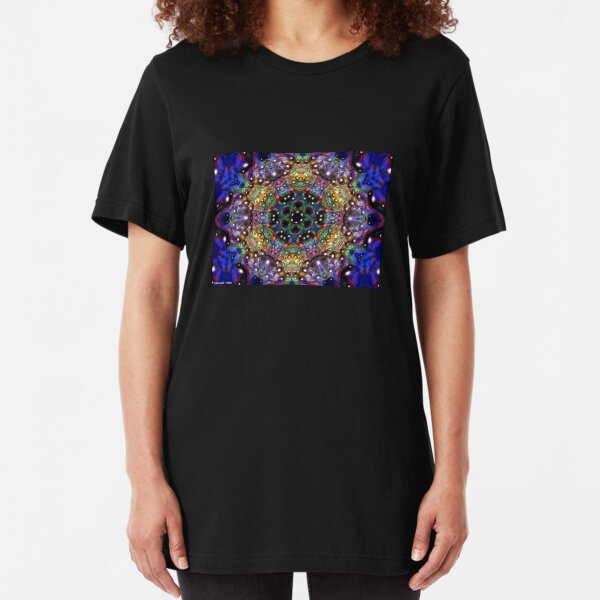 Water Kaleidoscope1 Slim Fit T-Shirt