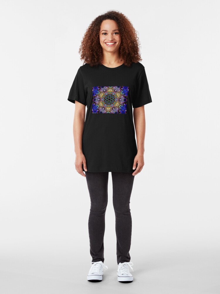 Alternate view of Water Kaleidoscope1 Slim Fit T-Shirt