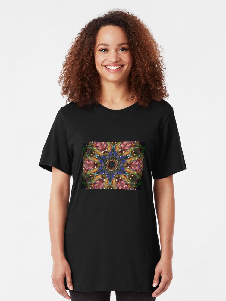 Alternate view of Water Kaleidescope2 Slim Fit T-Shirt
