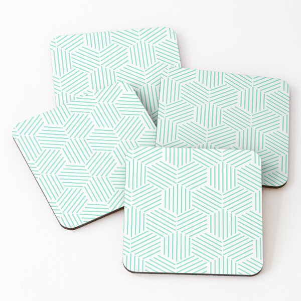 Item preview, Aqua green Strips Art  designed and sold by Tshirtstory.