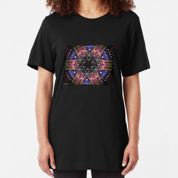 Water Kaleidoscope6 Slim Fit T-Shirt
