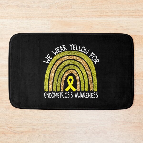 Artikelvorschau, Womens We Wear Yellow For Endometriosis Awareness Rainbow Gift V Neck Classic T-Shirt entworfen und verkauft von saurelmosert.