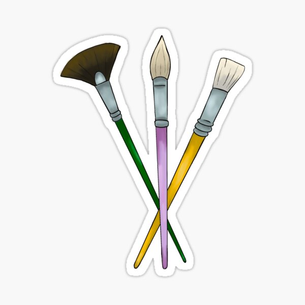 Paint Brushes Sticker