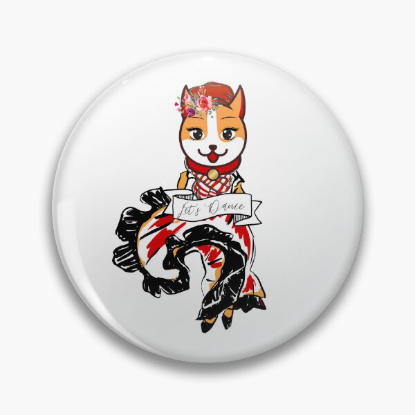 Item preview, Let's Dance Shiba designed and sold by wildwhimsical.