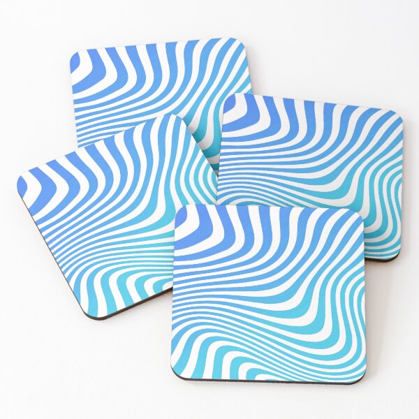 Item preview, Aqua turquoise  Abstract Strips  designed and sold by Tshirtstory.