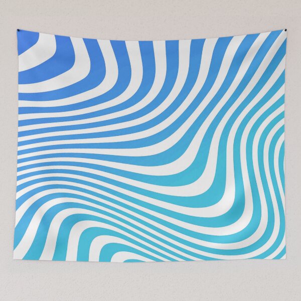 Item preview, Aqua turquoise  Abstract Strips  designed and sold by Tshirtstory.