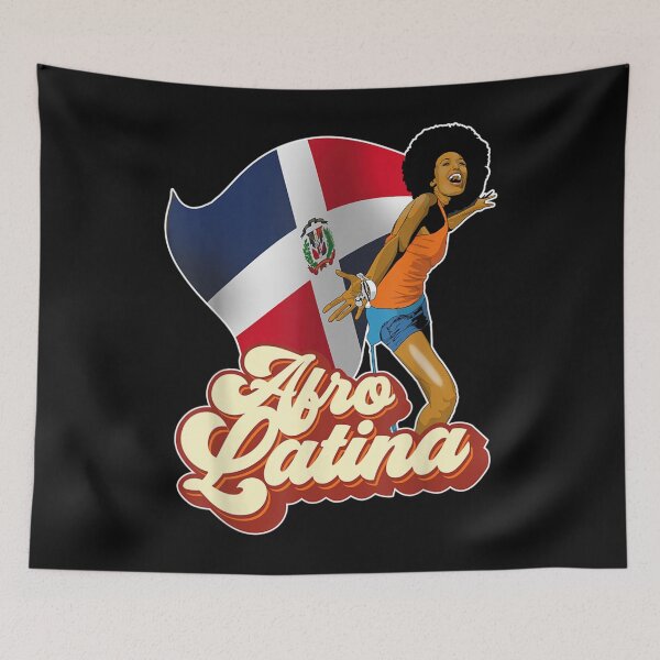 Item preview, Bandera Afro Latina República Dominicana designed and sold by RichardMarkham.