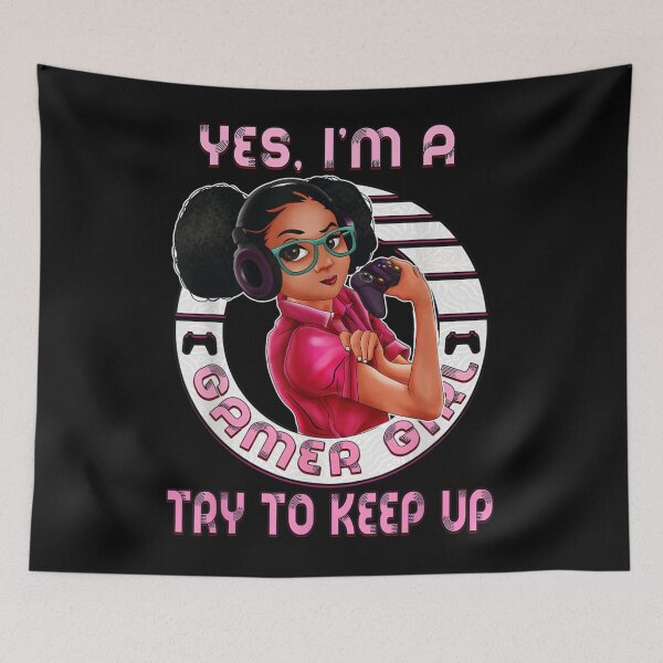 Item preview, Afro Melanin Yes I'm A Gamer Girl Birthday Gaming designed and sold by RichardMarkham.