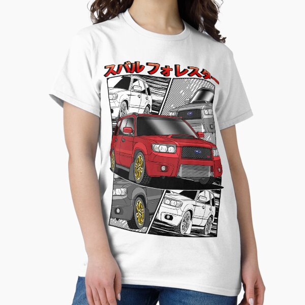 Vista previa del artículo con la obra «JDM Rojo Subie Forester STi», diseñado y vendido por JDM Guyvit.