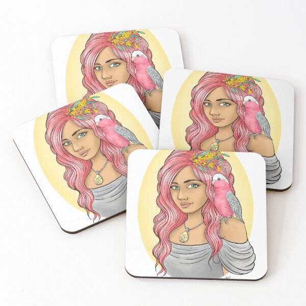 Item preview, Australian Native Gallah Blossom Woman designed and sold by Mariko Konno.