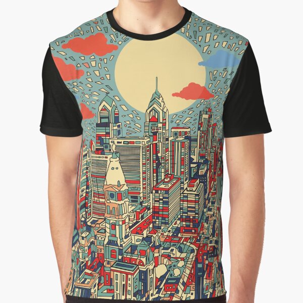 philadelphia panorama 3 Graphic T-Shirt