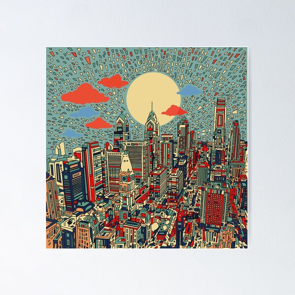 Item preview, philadelphia panorama 3 designed and sold by BekimART.