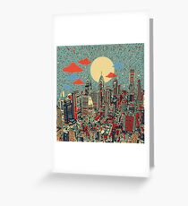 philadelphia panorama 3 Greeting Card