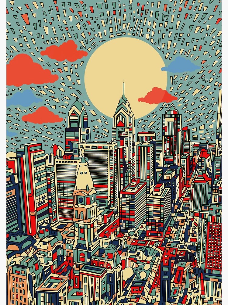 Thumbnail 3 of 3, Journal, philadelphia panorama 3 designed and sold by BekimART.