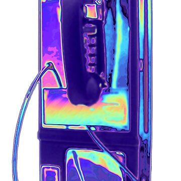 Artwork thumbnail, Purple Holographic Pay Phone by dinaaaaaah