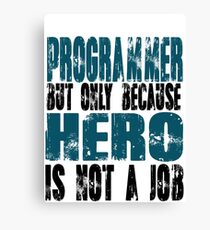 Programmer Hero Canvas Print