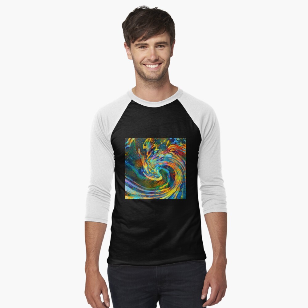 Item preview, Baseball ¾ Sleeve T-Shirt designed and sold by blackhalt.