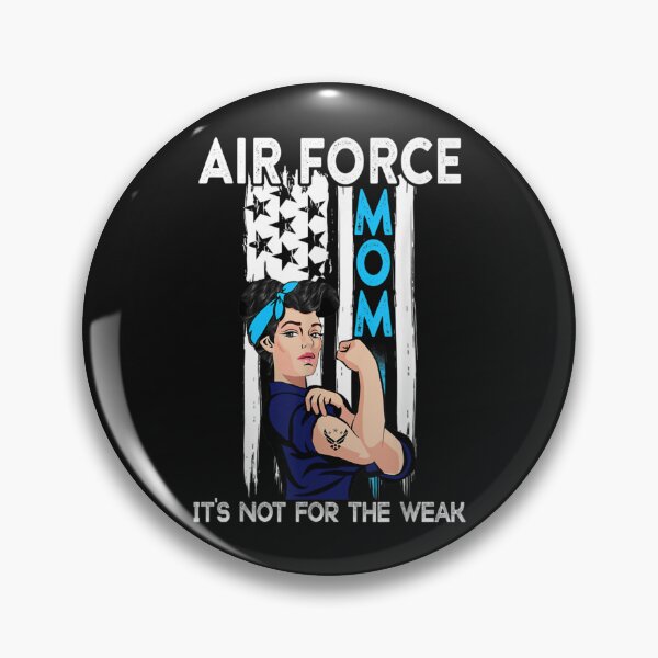 Aperçu de l'œuvre Air Force Mom Ce n'est pas pour la faible et fière maman de l'Air Force créée et vendue par JaySantos2022.