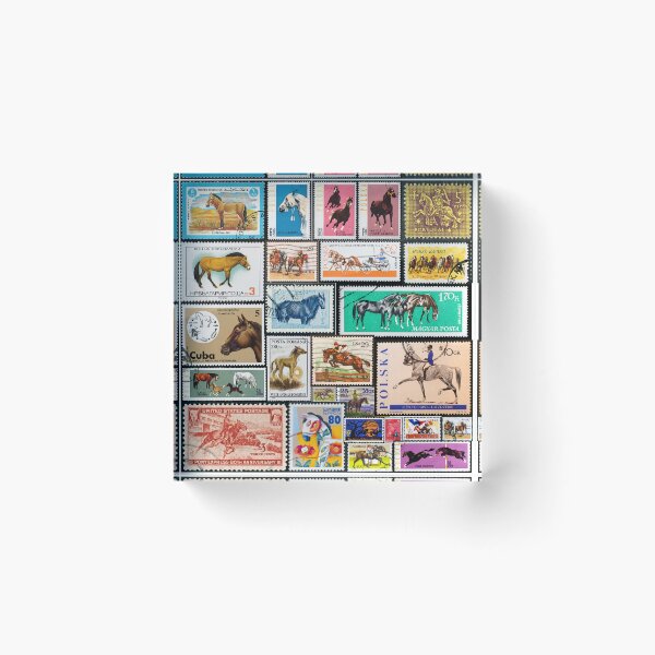 Item preview, Horse Stamp Collage  designed and sold by 2AGoodHome.