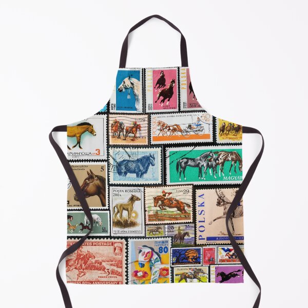 Item preview, Horse Stamp Collage designed and sold by 2AGoodHome.