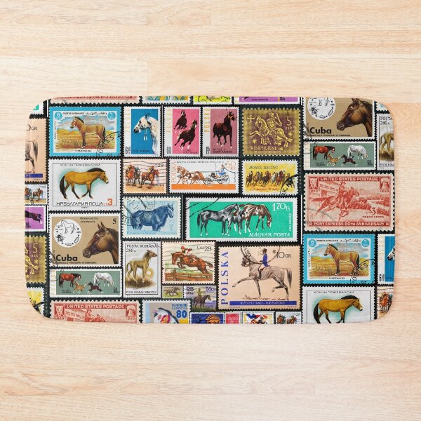 Item preview, Horse Stamp Collage  designed and sold by 2AGoodHome.