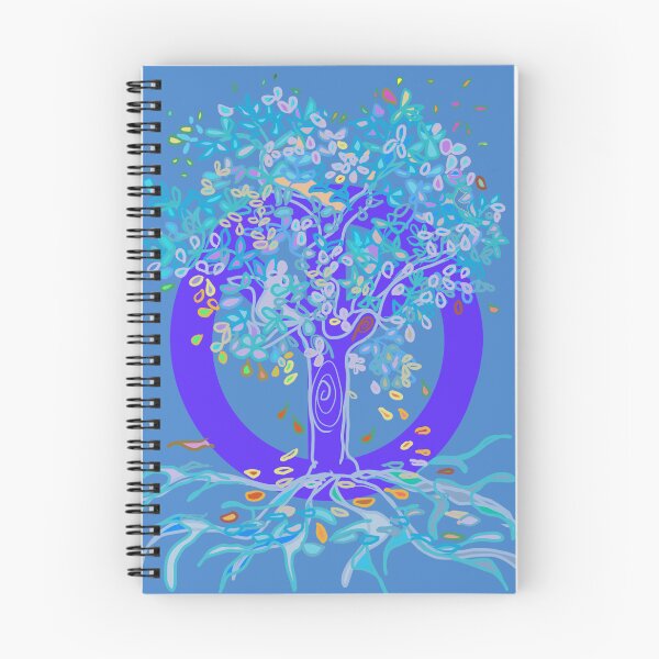 Item preview, Tree of Life PEACE Tree purple and aqua  designed and sold by MonicaArtist.