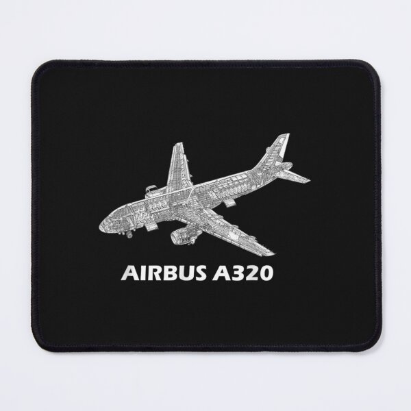 Item preview, Airbus A320 jet airplane cutaway aviation pilot gift designed and sold by JaySantos2022.