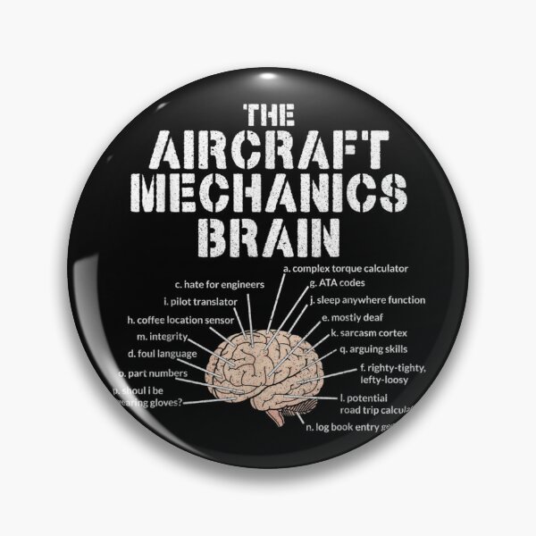 Item preview, Aircraft Mechanics Brain  Aviation Gift designed and sold by KimberleyRamsey.