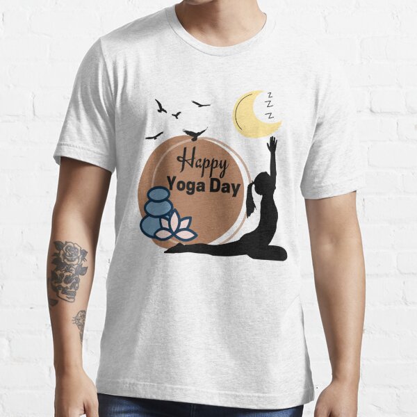 international yoga day t shirt