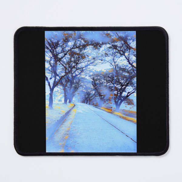 Item preview, Road Ln Winter With Trees Pullover Hoodie designed and sold by donnielnah.