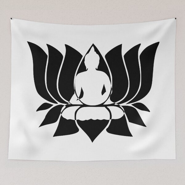 Item preview, Buddha Lotus Negative Space  designed and sold by red-mode.