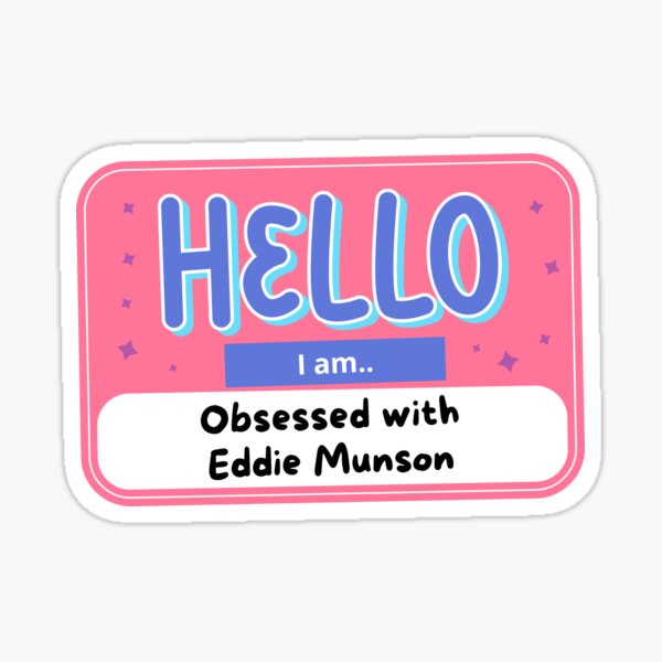 Item preview, Eddie Munson Stranger Things Hellfire Club Obsessed  designed and sold by Happy  Sunshine.