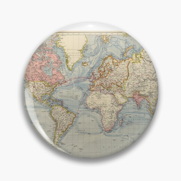 Item preview, Vintage Map of The World (1883) Poster designed and sold by marymcatee45.