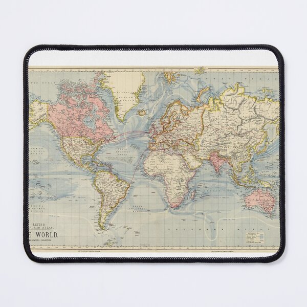 Item preview, Vintage Map of The World (1883) Poster designed and sold by marymcatee45.