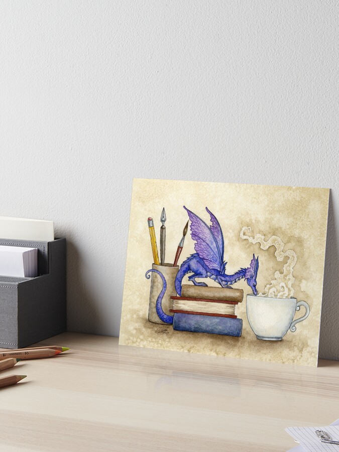Thumbnail 1 of 2, Art Board Print, Whats In Here? designed and sold by AmyBrownArt.