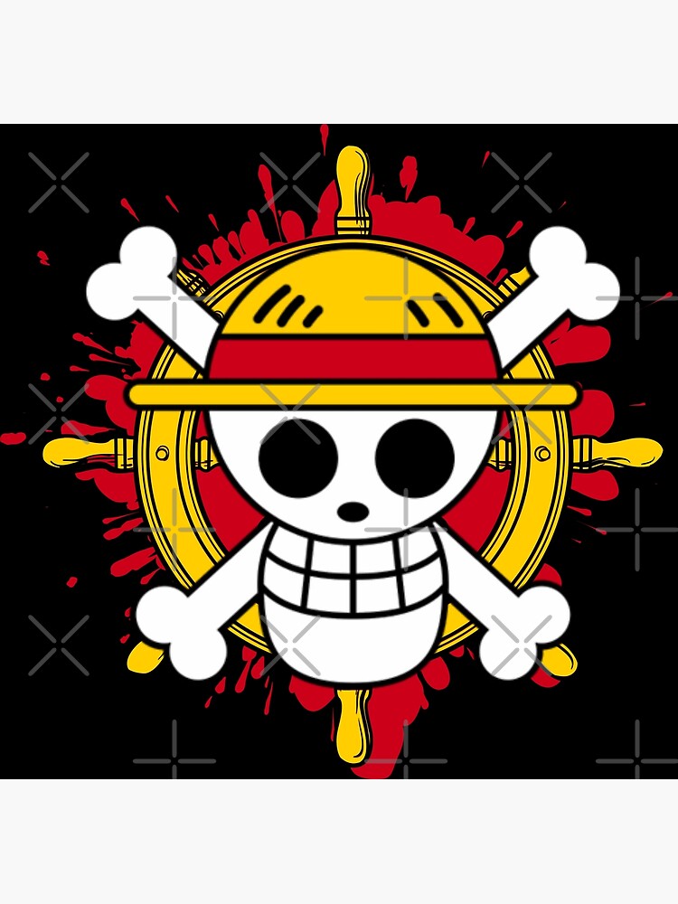 "Straw Hat Jolly Roger" Poster for Sale by Rternest Redbubble