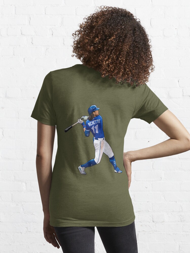 The Bautista Bat Flip, Adult T-Shirt / 3XL - T-Shirt - Blue - Sports Fan Gear | breakingt