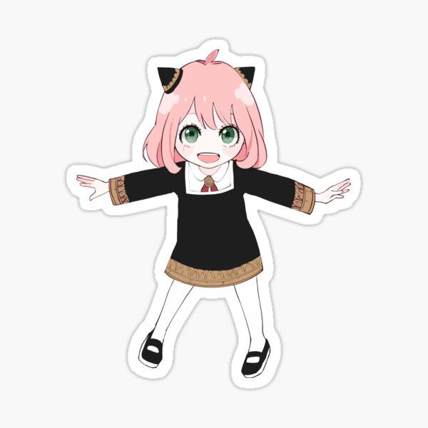 Anya Forger Kawaii Sticker For Sale By Animelove89 Redbubble 