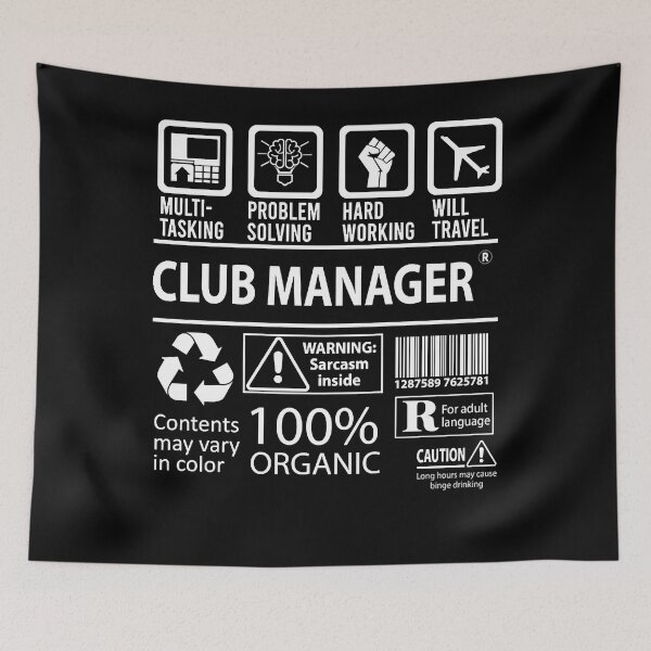 Item preview, Club Manager T   MultiTasking Certified Job Gift Item   designed and sold by faupelclaggu.