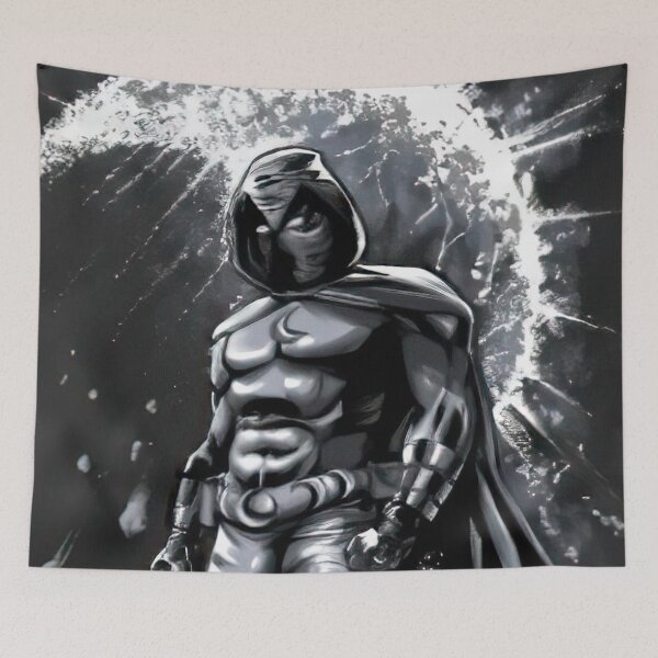 Item preview, moon knight black sketch designed and sold by KirstixCo.