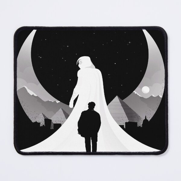 Item preview, moon knight mountain black white designed and sold by KirstixCo.