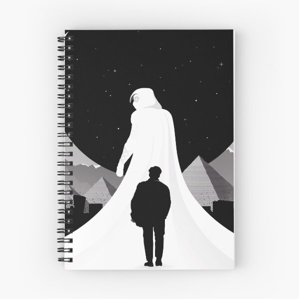 Item preview, moon knight mountain black white designed and sold by KirstixCo.