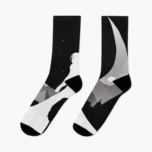 Item preview, moon knight mountain black white designed and sold by KirstixCo.