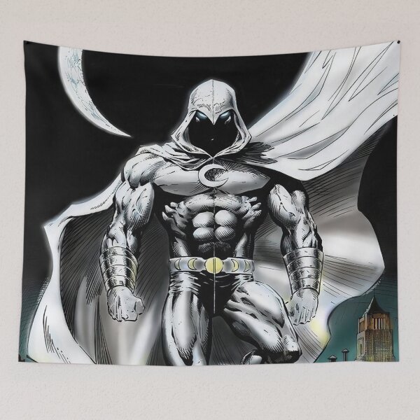 Item preview, moon knight black white designed and sold by KirstixCo.