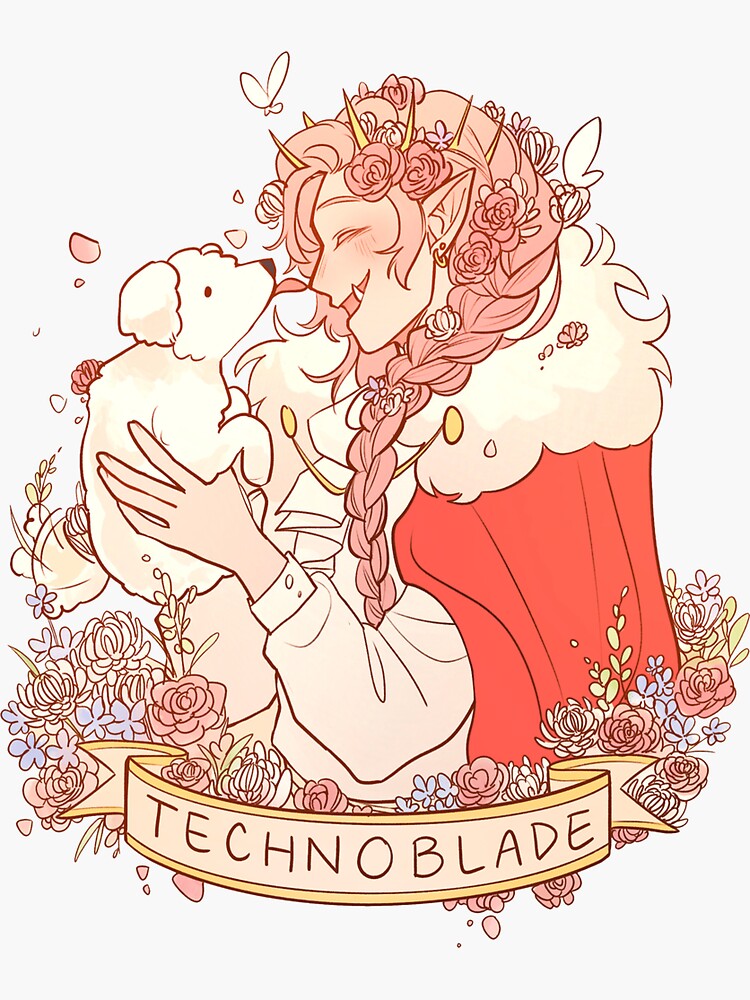 Technoblade Dream King And Dog Sticker for Sale by EthelMonahan