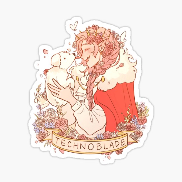 Technoblade Dream King And Dog Sticker for Sale by EthelMonahan