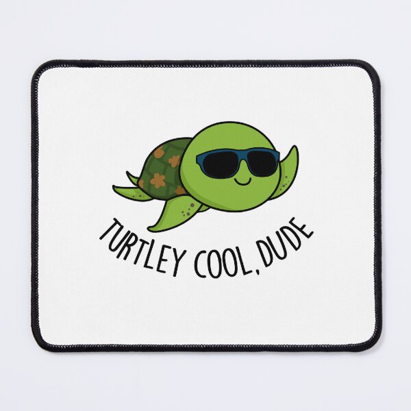 Item preview, Turtley Cool Dude Funny Turtle Pun  designed and sold by punnybone.