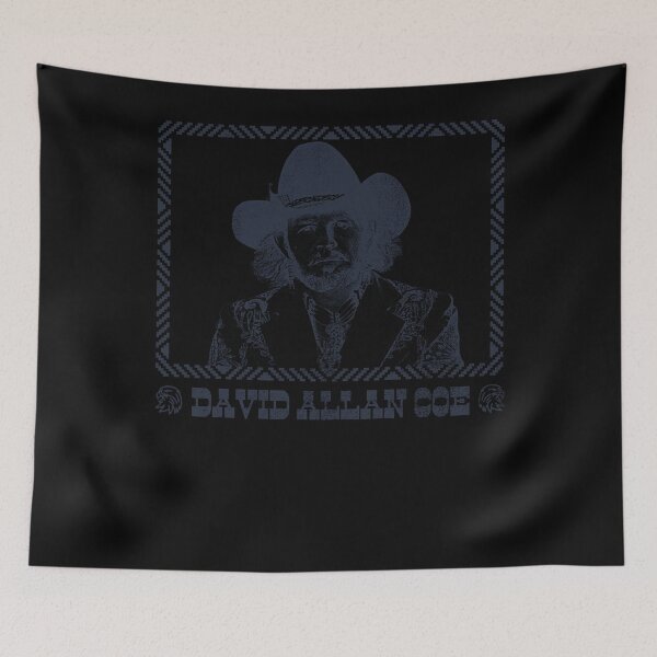Item preview, David Allan Coe  Retro Style Fan Design  designed and sold by faupelclaggu.