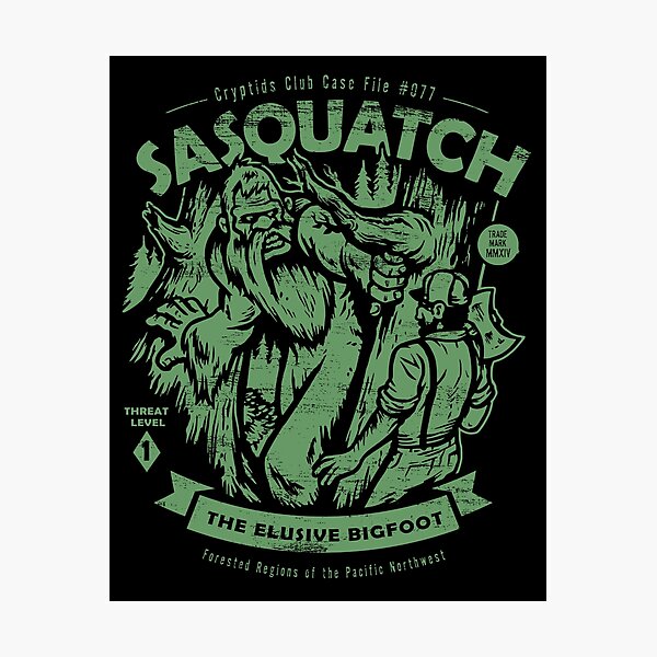 Sasquatch - Cryptids Club Case file #077 Photographic Print